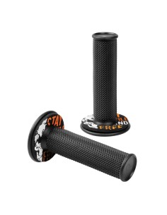 Manopole universali Donut Off Road moto scooter quad Nero Arancio