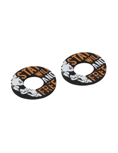 Manopole universali Donut Off Road moto scooter quad Nero Arancio