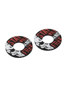 Manopole universali Donut Off Road moto scooter quad Nero Rosso 2