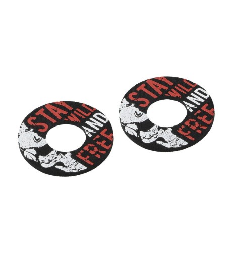 Manopole universali Donut Off Road moto scooter quad Nero Rosso