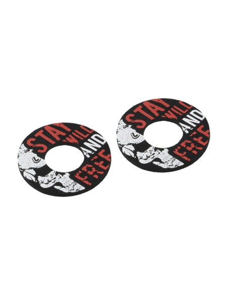 Manopole universali Donut Off Road moto scooter quad Nero Rosso