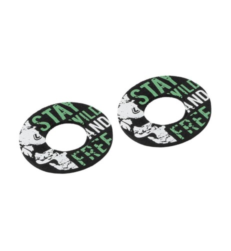 Manopole universali Donut Off Road moto scooter quad Nero Verde