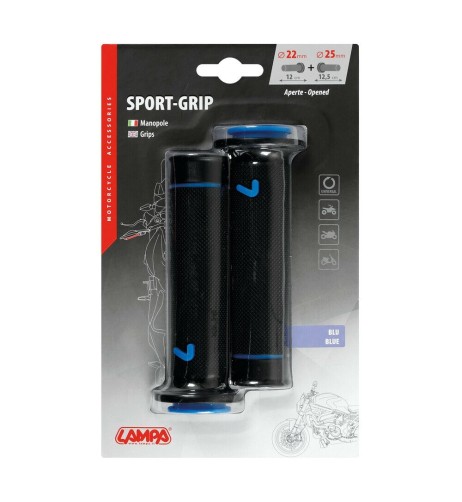 Manopole universali Sport grip moto scooter quad Blu