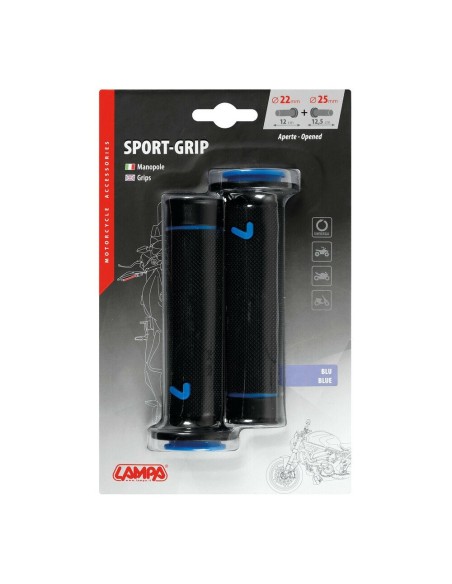 Manopole universali Sport grip moto scooter quad Blu