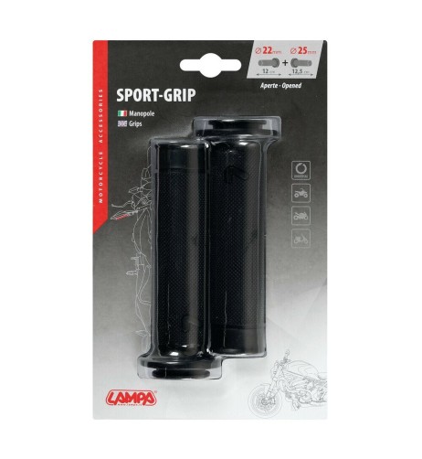 Manopole universali Sport grip moto scooter quad Nero