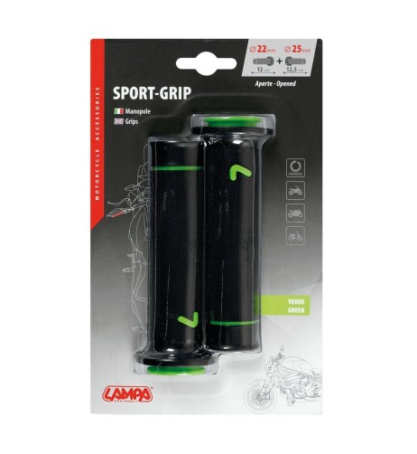 Manopole universali Sport grip moto scooter quad Verde