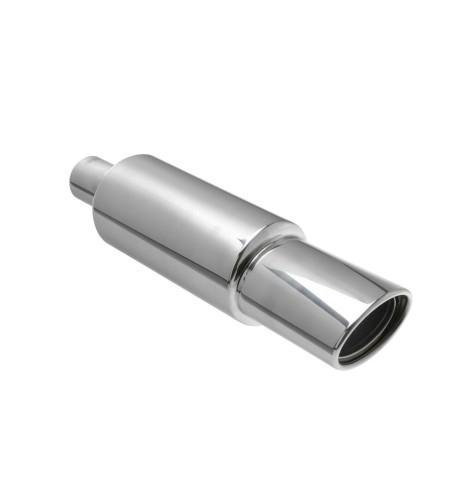 Marmitta universale inox uscita ovale inclinata MU 2