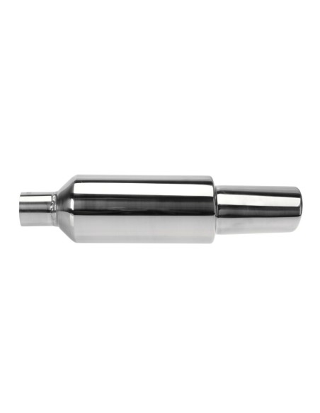 Marmitta universale inox uscita ovale inclinata MU 2