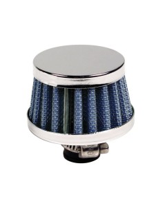 Mini filtro aria conico sportivo Altezza 40mm Base 50mm Attacco 12mm