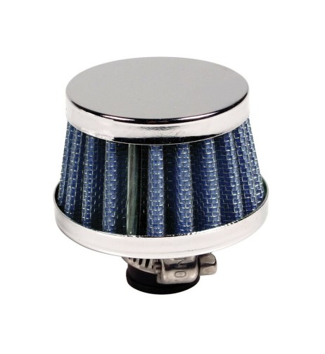Mini filtro aria conico sportivo Altezza 40mm Base 50mm Attacco 12mm