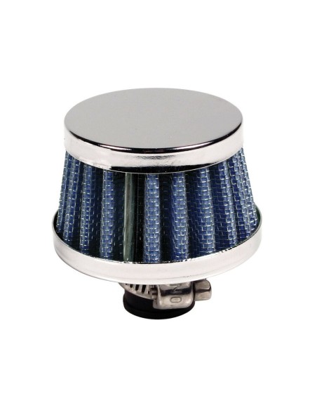 Mini filtro aria conico sportivo Altezza 40mm Base 50mm Attacco 12mm