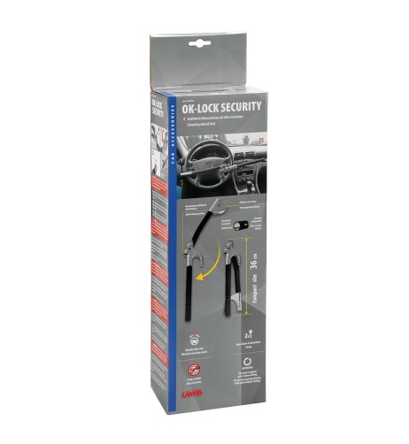 OK Lock antifurto asta bloccasterzo volante anti taglio antiscasso