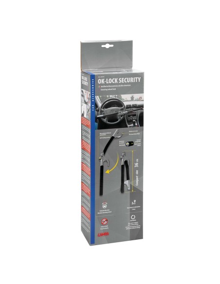 OK Lock antifurto asta bloccasterzo volante anti taglio antiscasso