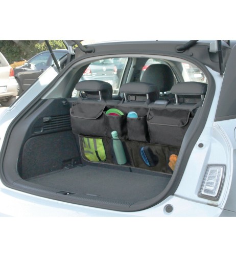 Organizer bagagliaio sedile 4 tasche chiudibili