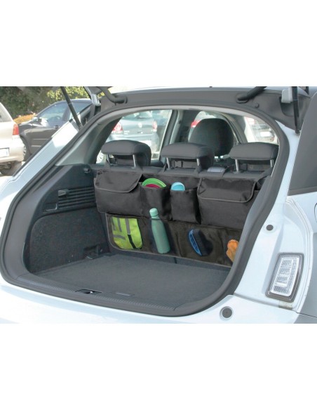 Organizer bagagliaio sedile 4 tasche chiudibili