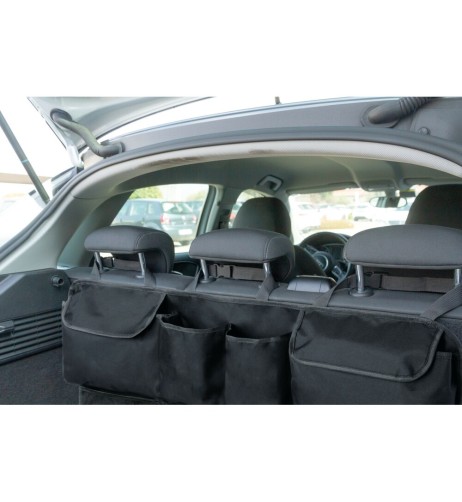 Organizer bagagliaio sedile 4 tasche chiudibili