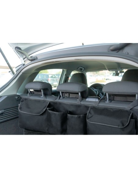 Organizer bagagliaio sedile 4 tasche chiudibili