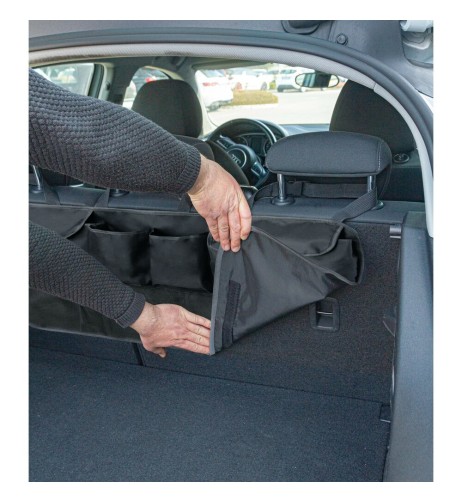 Organizer bagagliaio sedile 4 tasche chiudibili