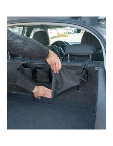 Organizer bagagliaio sedile 4 tasche chiudibili
