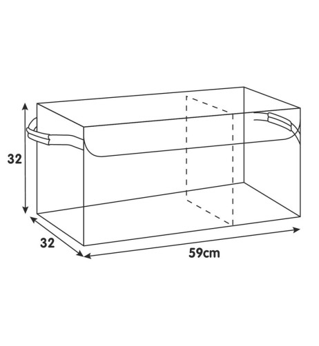 Organizer per baule con maniglie impermeabile 59x32cm