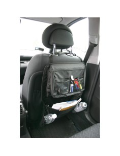 Organizer per sedile anteriore auto con tasche multiple e tavolino 2