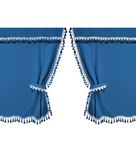 Oscura Set tende centrali per camion cabina alta colore blu