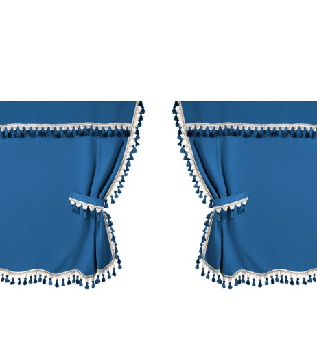 Oscura Set tende centrali per camion cabina standard colore blu