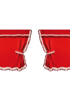 Oscura Set tende centrali per camion cabina standard colore rosso