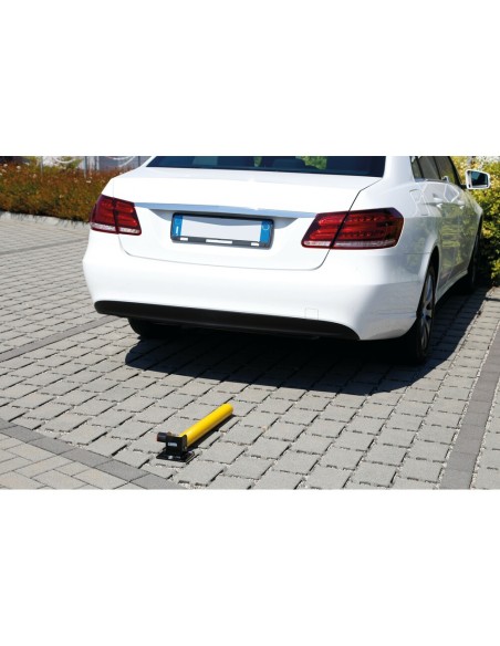 Paletto pieghevole per parcheggio autobloccante con serratura
