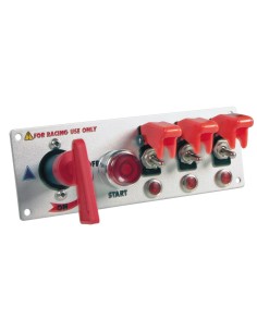 Pannello accensione auto 5 in 1 con interruttori e chiave estraibile 12V