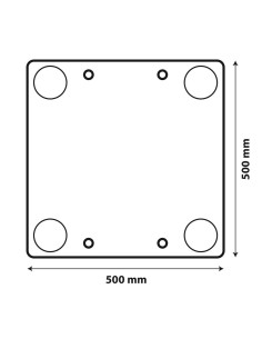 Pannello di segnalazione carico sporgente export 50x50cm 2