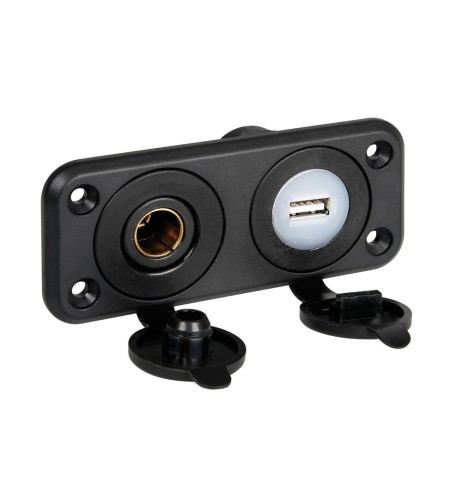 Pannello doppio presa da incasso linea EXT