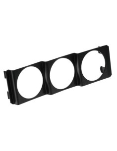 Pannello portastrumenti auto 3 fori 2 52mm DIN