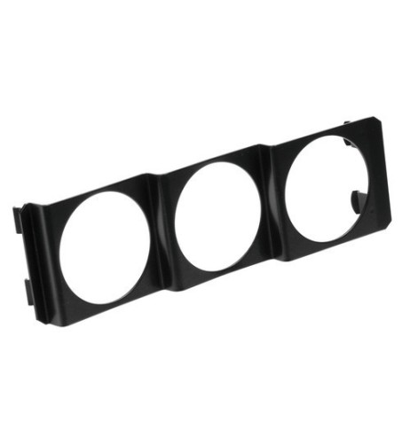 Pannello portastrumenti auto 3 fori 2 52mm DIN