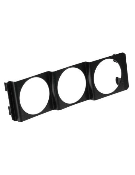 Pannello portastrumenti auto 3 fori 2 52mm DIN