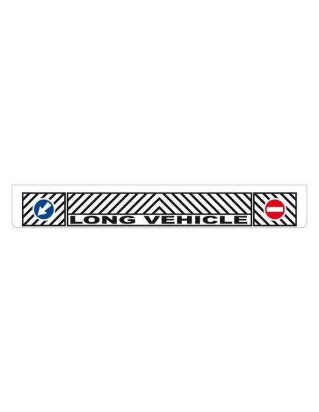 Paraspruzzi lungo pvc Camion superficie liscia 240x35cm Bianco Long Vehicle