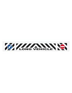 Paraspruzzi lungo pvc Camion superficie rilievo 240x35cm Bianco Long Vehicl