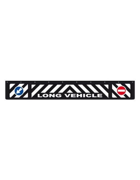 Paraspruzzi lungo pvc Camion superficie rilievo 240x35cm Nero Long Vehicle