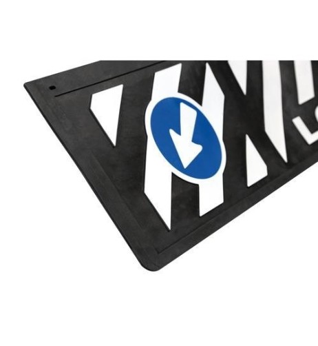 Paraspruzzi lungo pvc Camion superficie rilievo 240x35cm Nero Long Vehicle