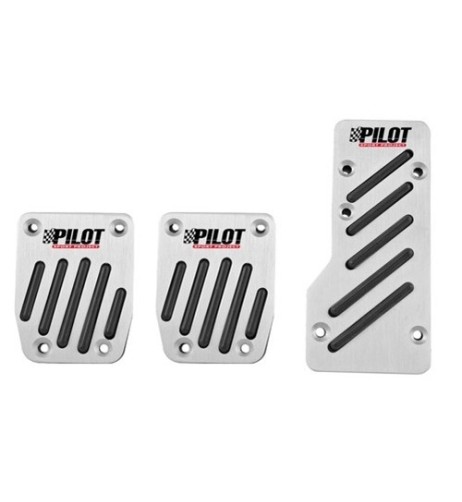 Pedaliere sportive pedali auto in alluminio e inserti in gomma antiscivolo 