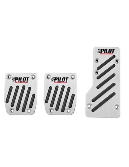 Pedaliere sportive pedali auto in alluminio e inserti in gomma antiscivolo 