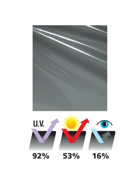 Pellicole atermiche oscuranti vetri auto 300x50cm trasp 20 Grey