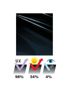 Pellicole atermiche oscuranti vetri auto 300x50cm trasp 5 Nero