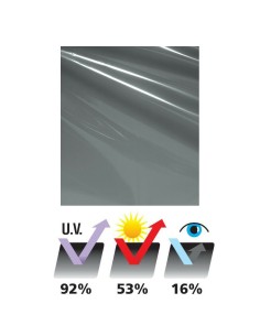 Pellicole atermiche oscuranti vetri auto 300x75cm trasp 20 Grey