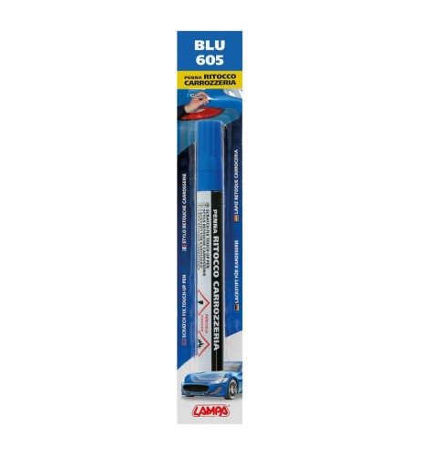 Penna ritocco carrozzeria con colore specifico Blu 605