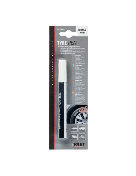 Pennarello per pneumatici colore bianco