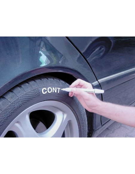 Pennarello per pneumatici colore bianco