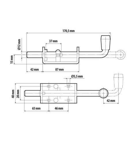 Perno a molla portellone camion