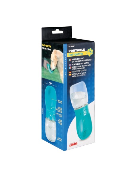 Pet bottle abbeveratoio da viaggio per animali 350 ml