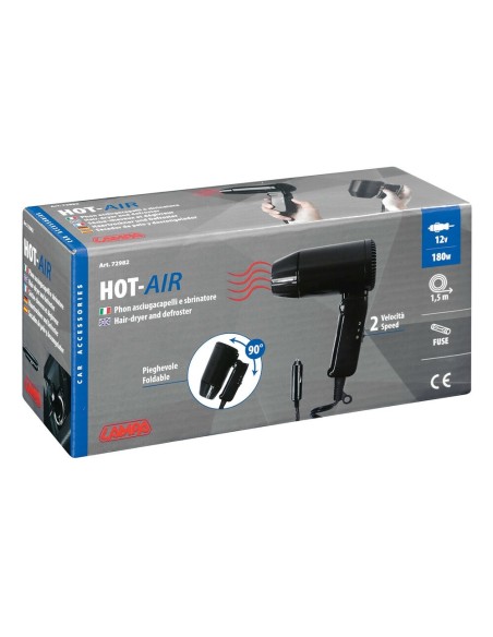 Phon asciugacapelli sbrinatore da viaggio 12V 